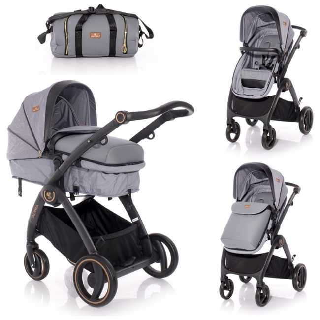 Lorelli Adria 2 in 1 Baby Stroller - Grey 10021452007