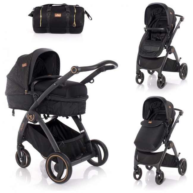 Lorelli Adria 2 in 1 Baby Stroller - Black 10021452005