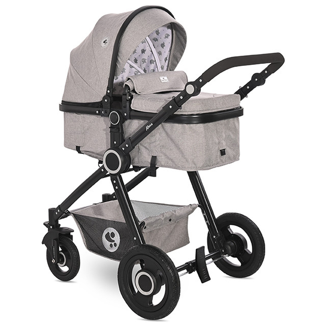 Lorelli Alexa Set 3 in 1 Convertible Stroller & Car Seat Opaline Grey Elephants 10021292185