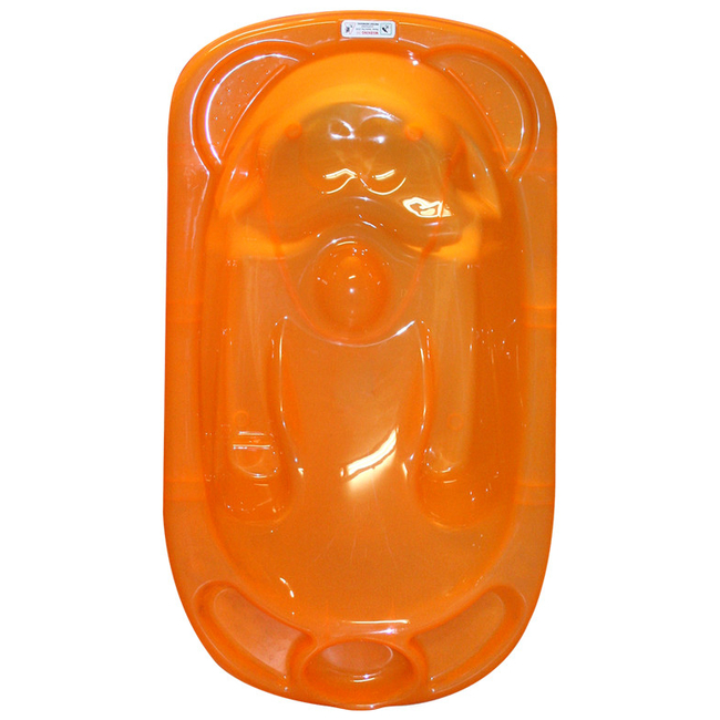 Lorelli Anatomic bath tub Βρεφική μπανιέρα 100x50εκ. με πτυσσόμενη βάση Πορτοκαλί (10130050901)