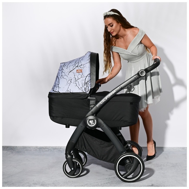 Lorelli California 2 in 1 Reversible Travel System - Grey Marble (10021572099)