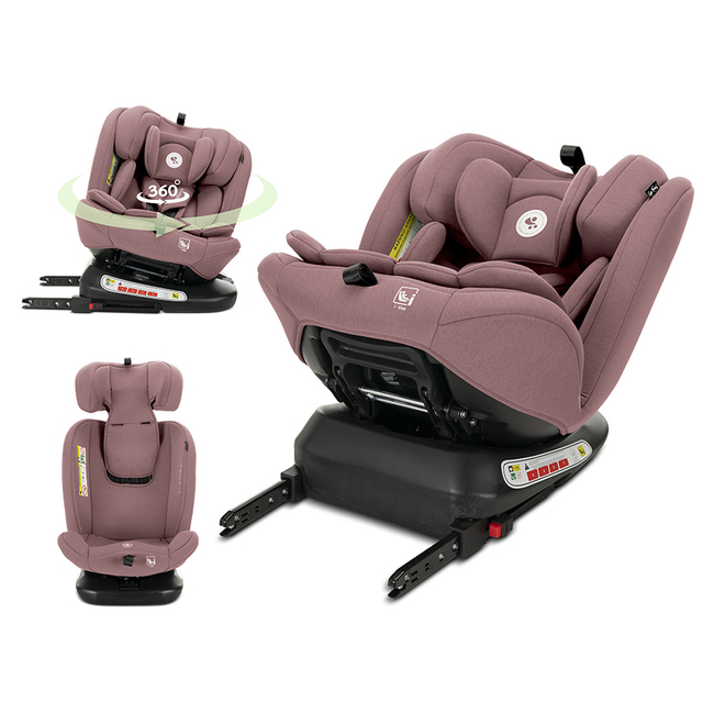 Lorelli Κάθισμα Αυτοκινήτου Capella Pink i-Size 40-150 cm με ISOFIX & Περιστροφή 360°