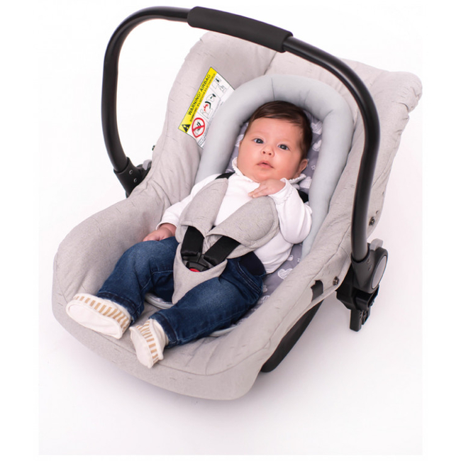 Lorelli Car Seat Mat Μαξιλάρι Στήριξης αυχένα για Καρότσι και Κάθισμα Αυτοκινήτου Crowns Latte 20040404801