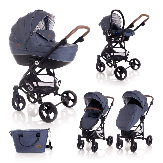 Lorelli Crysta Set 3 in 1 Travel System  0+ m - Blue (10021512011)
