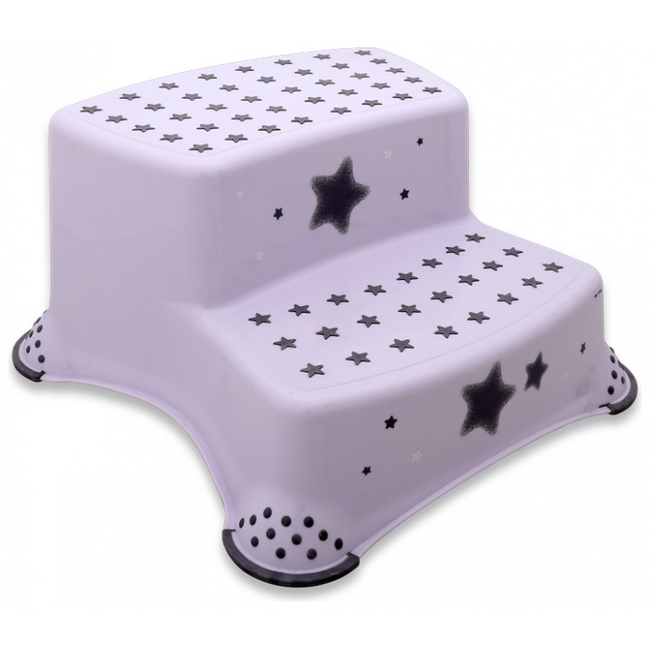 Lorelli Double Step Stool with Anti-Slip-Function - Stars White (10130670519)