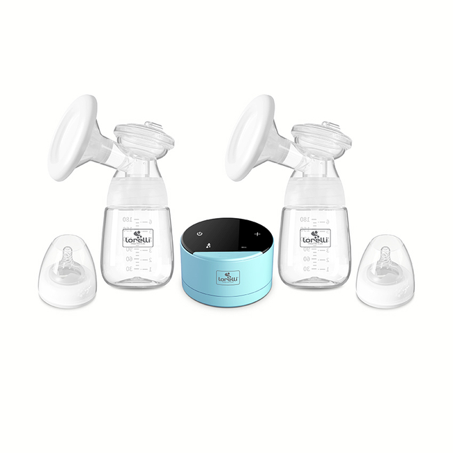 Lorelli Double Daily Comfort Electric Breast Pump with Bottles 180ml BPA Free Blue 10220590002