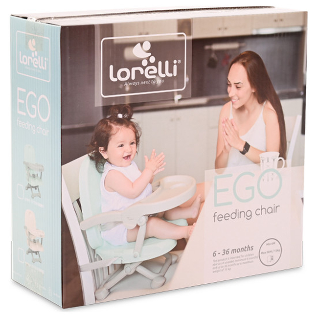 Lorelli Ego 2 in 1 Φορητή Παιδική Καρέκλα Φαγητού Beige 10100480002