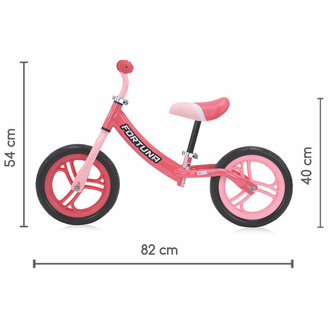 Lorelli Fortuna Balance Bike 2+ years Light Dark Pink 10410070005