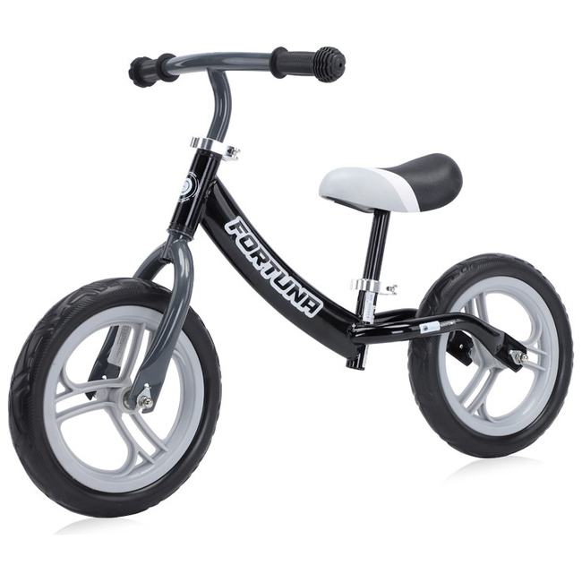 Lorelli Fortuna Ποδήλατο Ισορροπίας 2+ ετών Grey Black 10410070001 (Δωρο Μπρος Πισω Φωτα Led)
