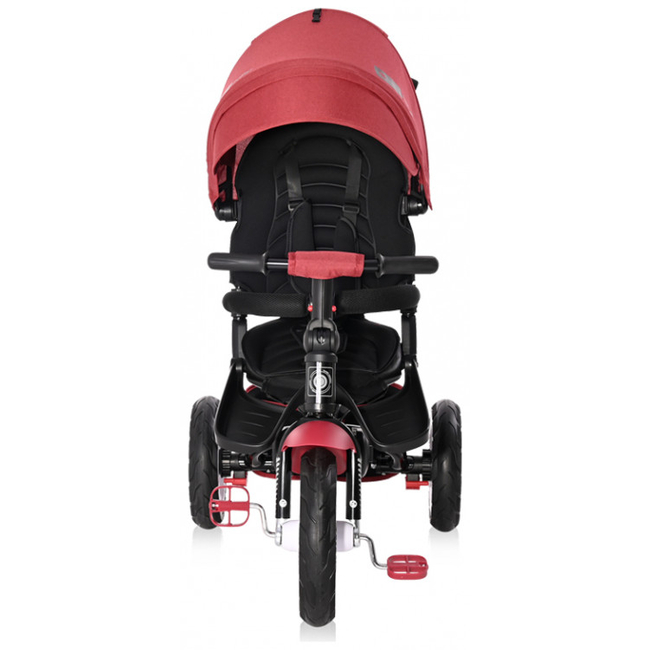 Lorelli Jaguar AIR Τρίκυκλο Παιδικό Ποδήλατο με Αναστρέψιμο Κάθισμα και Φουσκωτά Λάστιχα Red Black 10050392103