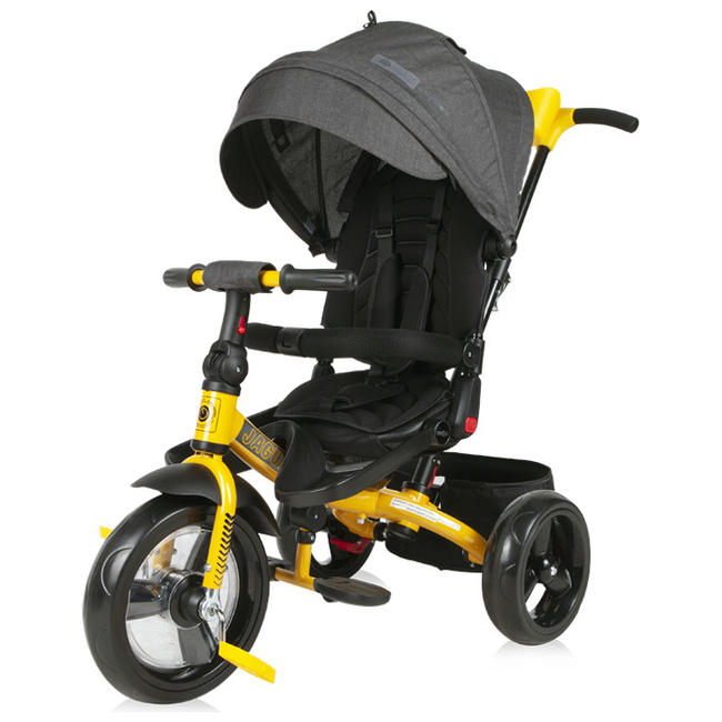 Lorelli Jaguar Τρίκυκλο Παιδικό Ποδήλατο με Αναστρέψιμο Κάθισμα Και Ζώνη Black Yellow 10050292101