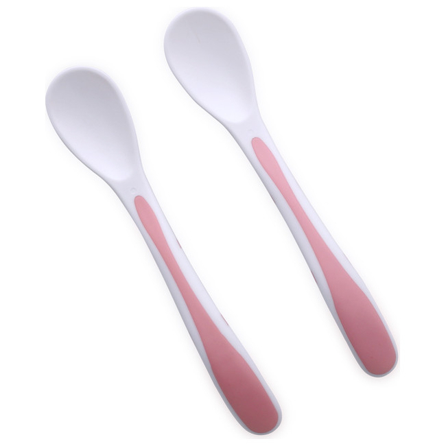 Lorelli 2 pcs Silicon Spoons in a case - Pink 1023048