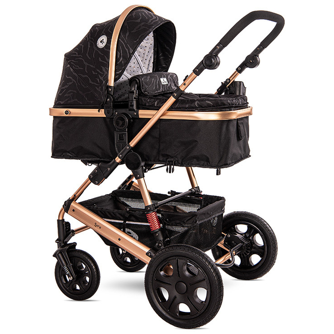 Lorelli Lora 2 in 1 Convertible Stroller Luxe Black 10021272186