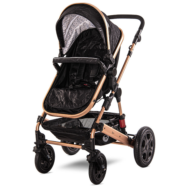 Lorelli Lora 2 in 1 Convertible Stroller Luxe Black 10021272186