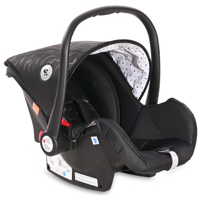 Lorelli Lora Set 3 in 1 Convertible Stroller & Car Seat Luxe Black 10021282186D