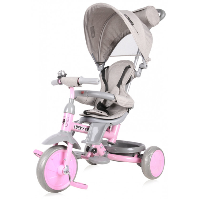 Lorelli Lucky Crew Baby Tricycle Grey Pink 10050610022