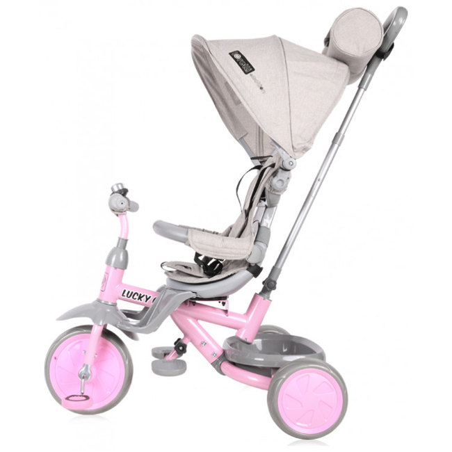 Lorelli Lucky Crew Baby Tricycle Grey Pink 10050610022