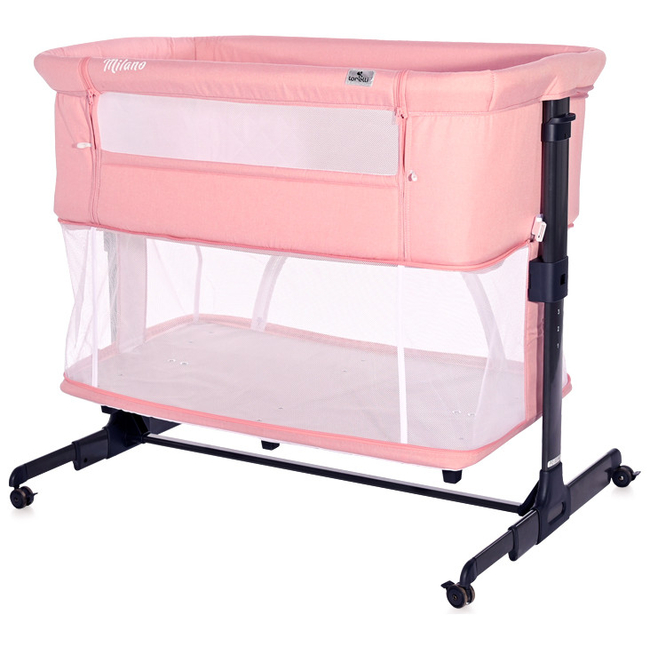 Lorelli Milano 2 in 1 Ρυθμιζομενο Λίκνο με Κουνουπιέρα - Pink 10080440001 (Δώρο Super Απαλή Κουβερτούλα)