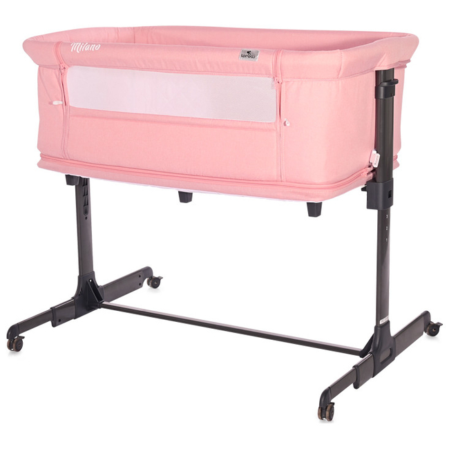 Lorelli Milano 2 in 1 Ρυθμιζομενο Λίκνο με Κουνουπιέρα - Pink 10080440001 (Δώρο Super Απαλή Κουβερτούλα)