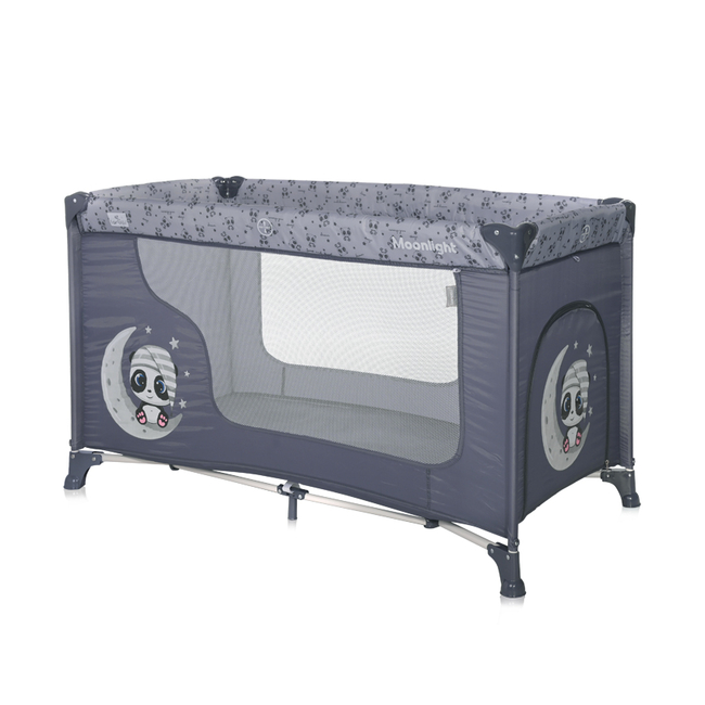 Lorelli Moonlight 1 layer Παρκοκρέβατο Cool Grey Panda 10080392362