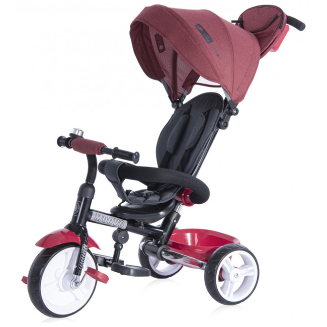Lorelli Moovo Foldable Children Tricycle with Backrest Red Black Luxe 10050472103