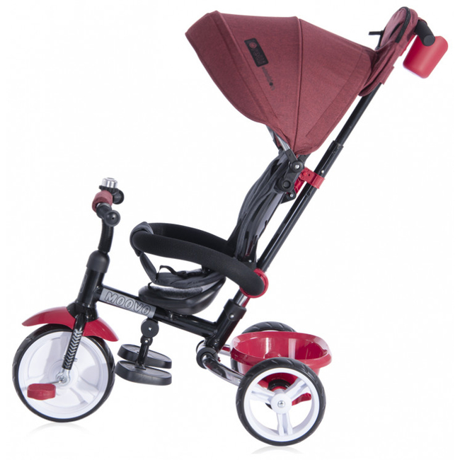 Lorelli Moovo Πτυσσόμενο Παιδικό Τρίκυκλο Ποδήλατο Ανάκλιση Πλάτης Red Black Luxe 10050472103