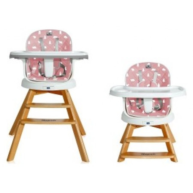 Lorelli Napoli 3 σε 1 Περιστρεφόμενη Παιδική Καρέκλα Φαγητού - Pink Bears 10100472133
