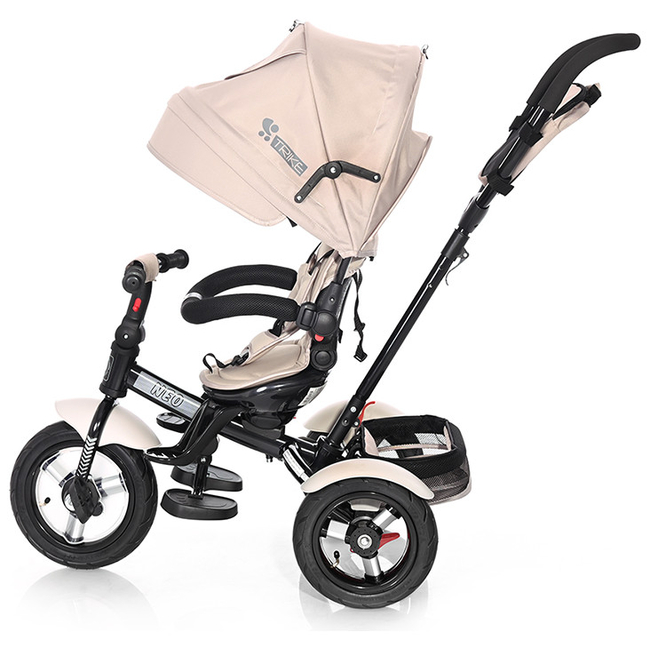 Lorelli Neo Air Wheels Τρίκυκλο Ποδήλατο Με Ανάκλιση Πλάτης και Περιστρεφόμενο Κάθισμα Ivory 10050342105 (Δωρο 2 Φωτα Led)