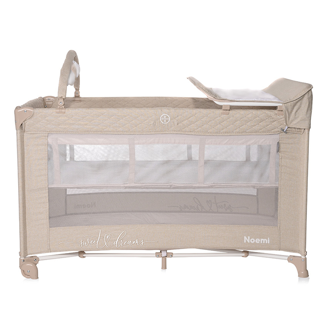 Lorelli Noemi 2 Layers Plus Playpen Fog Beige Star 10080562217