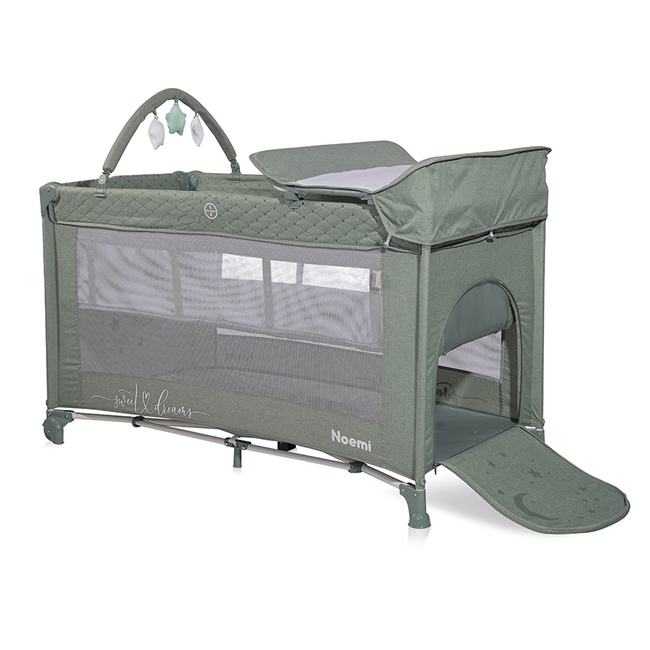 Lorelli Noemi 2 Layers Plus Playpen Iceberg Green Star 10080562218