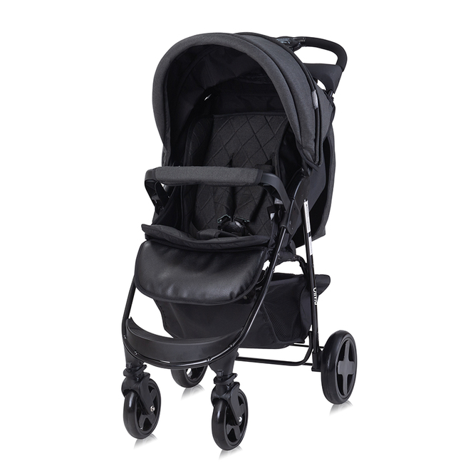 Lorelli Olivia Βρεφικό Καρότσι 6+ m με Ποδόσακο Black 10021872305