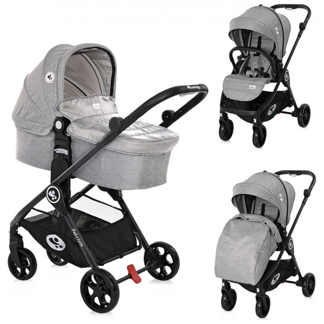 Lorelli Patrizia 2 σε 1 Σύστημα Μεταφοράς 0+ μηνών Light Grey 10021652119
