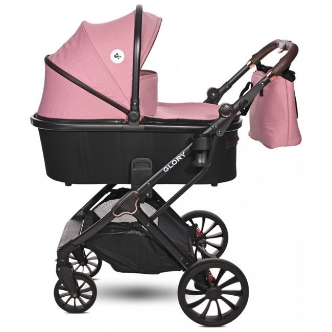 Lorelli Premium Glory 3 in 1 Reversible Baby Stroller 0-22kg with Accessories Pink 10021762301