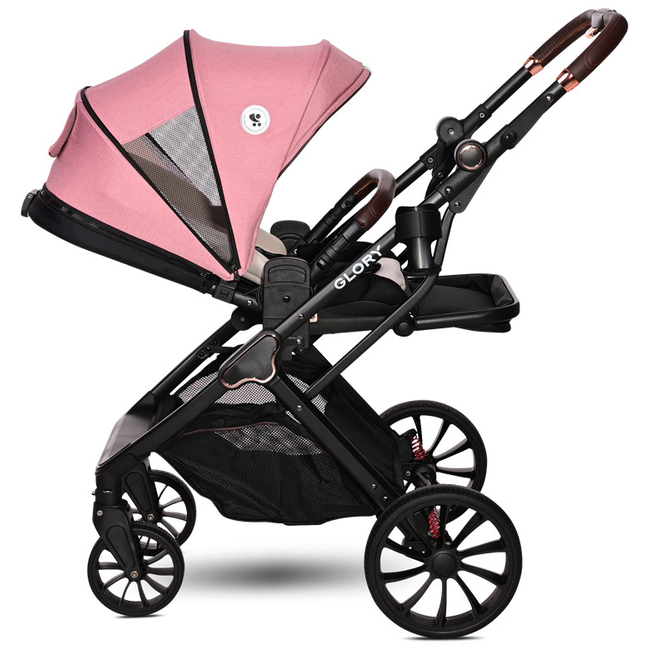 Lorelli Premium Glory 3 in 1 Reversible Baby Stroller 0-22kg with Accessories Pink 10021762301