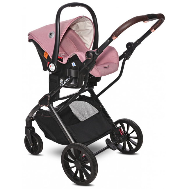 Lorelli Premium Glory 3 in 1 Reversible Baby Stroller 0-22kg with Accessories Pink 10021762301