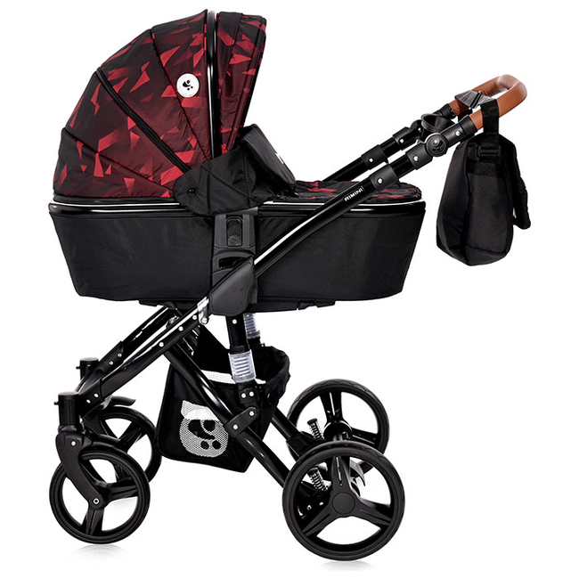 Lorelli Rimini 2 in 1 Reversible Travel System with Carry Cot Ruby Red & Black 10021052165