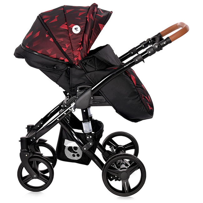 Lorelli Rimini 2 in 1 Reversible Travel System with Carry Cot Ruby Red & Black 10021052165