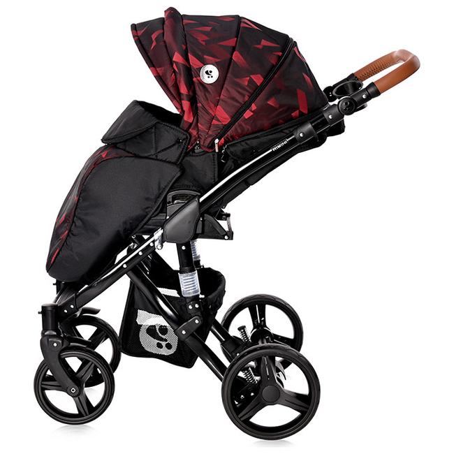 Lorelli Rimini 2 in 1 Reversible Travel System with Carry Cot Ruby Red & Black 10021052165