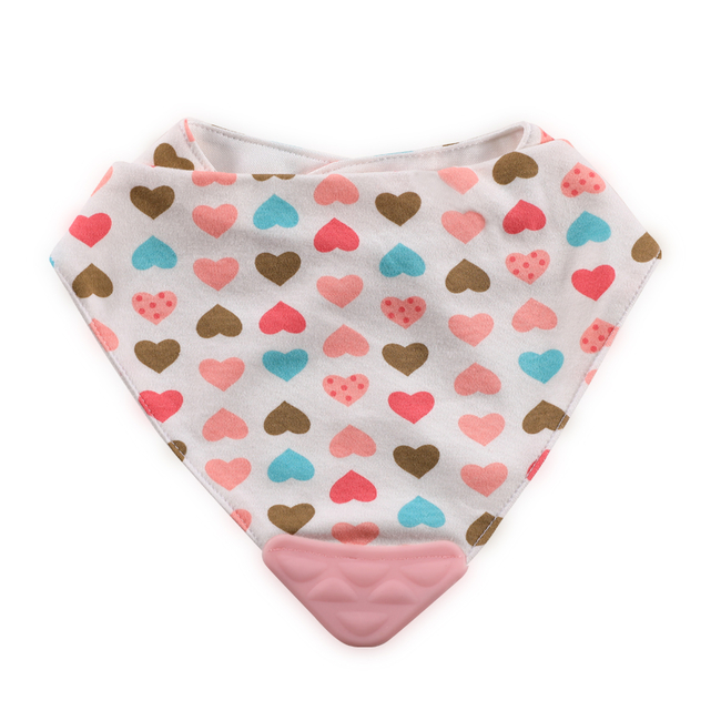 Lorelli Bib Bandana with Teether - Girl (1026017)