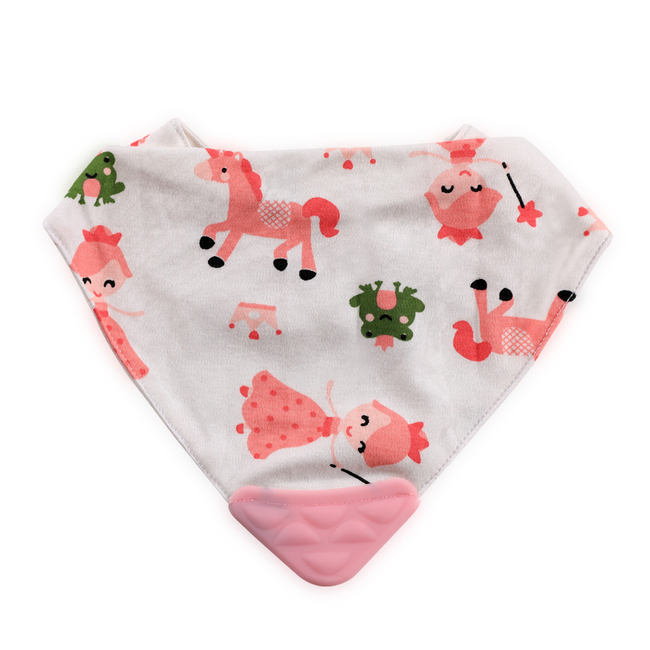 Lorelli Bib Bandana with Teether - Girl (1026017)