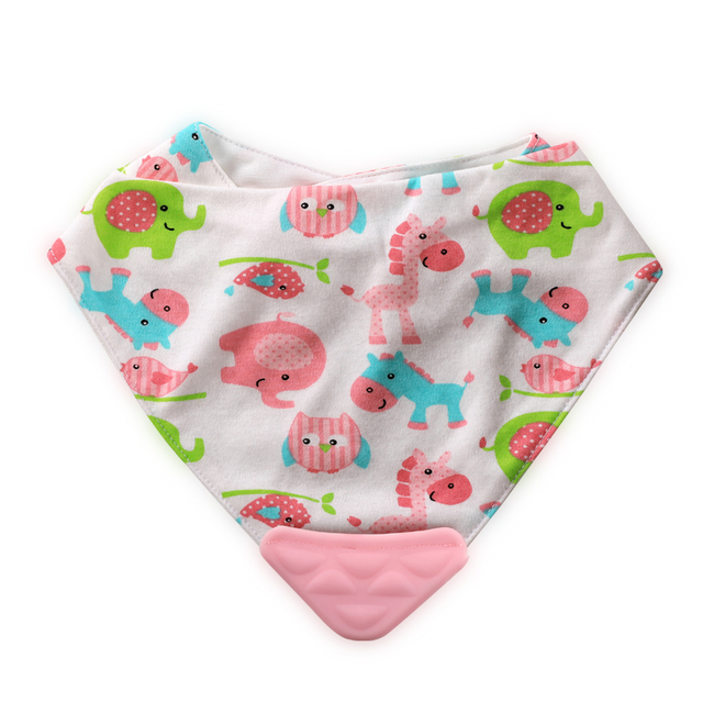 Lorelli Bib Bandana with Teether - Girl (1026017)