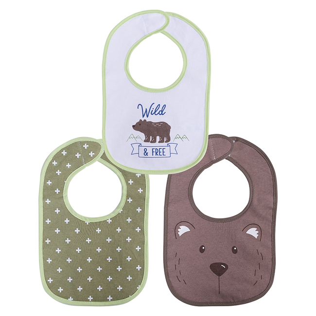 Lorelli Bibs Set of 3 Pieces with Velcro Sticker Unisex 10260230001