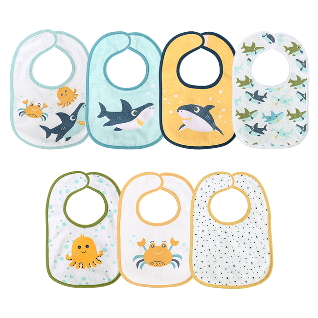 Lorelli Bibs Set of 7 Pieces with Velcro Sticker Unisex 10260240001