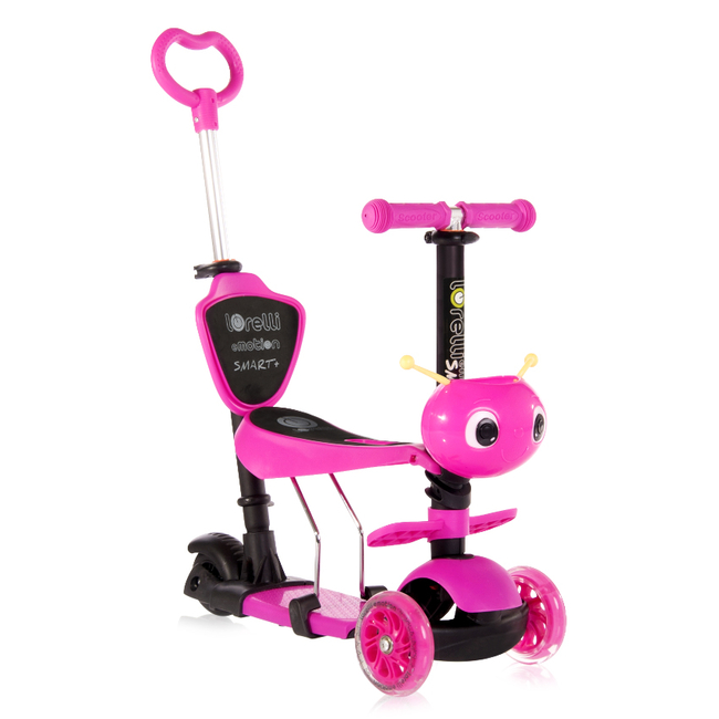 Lorelli Scooter Smart Plus Parent Handle LED 3 years Pink 10390030019