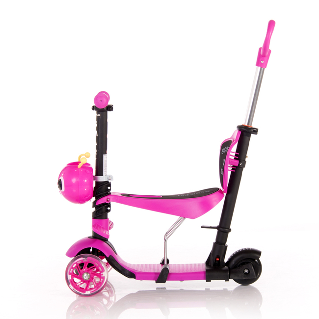 Lorelli Scooter Smart Plus Parent Handle LED 3 years Pink 10390030019