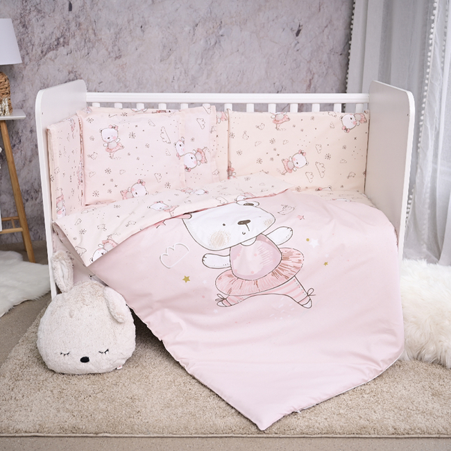 Lorelli Set Smile Bed Linen 60x120cm 6 pcs Ballerina pink 20801155101