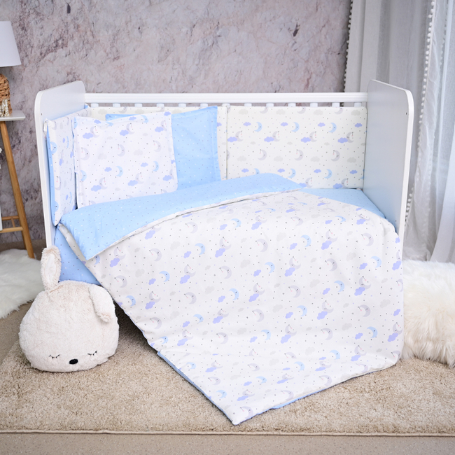 Lorelli Set Smile Bed Linen 60x120cm 6 pcs Blue Stars 20801155701