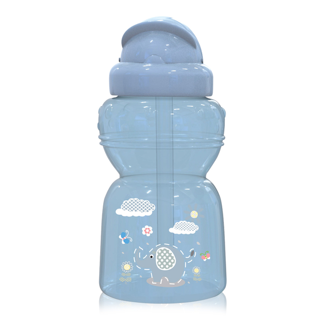 Lorelli Sport Cup Παιδικό Κύπελλο με Καλαμάκι 6+μ 325ml Animals Blue 10200740001