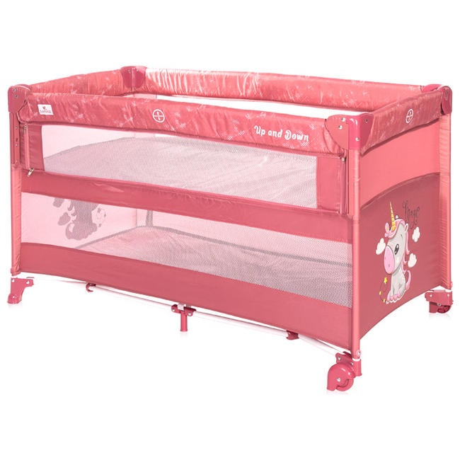 Lorelli UP and DOWN 2 Layers Playpen Rose Velvet Unicorn 10080062151