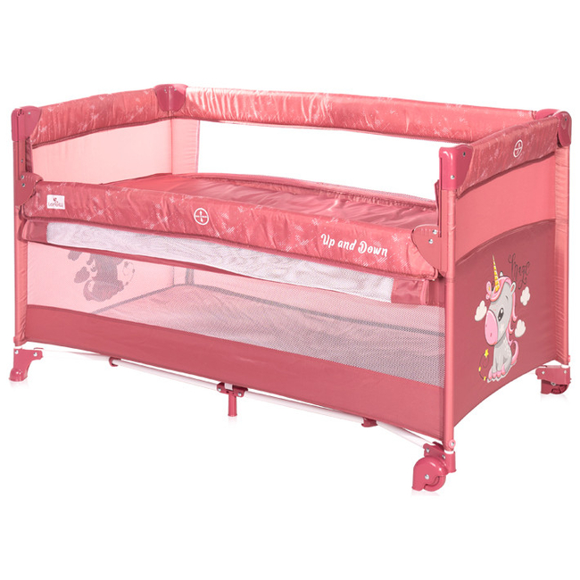 Lorelli UP and DOWN 2 Layers Playpen Rose Velvet Unicorn 10080062151